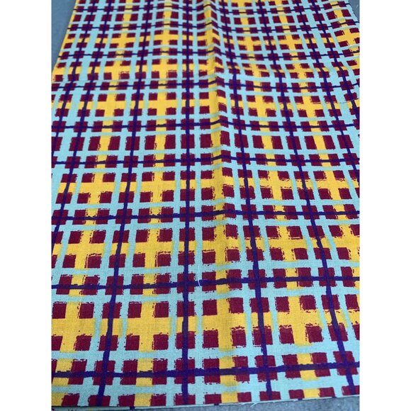 Colorful Checkered Cotton Fabric 1/2 Yard 42" Wide Crafts & Sewing Projects - Picture 2 of 7